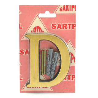 Litera "D" 10cm patynowana lakier